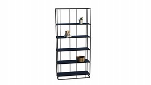 3D Caged Bookcase model
