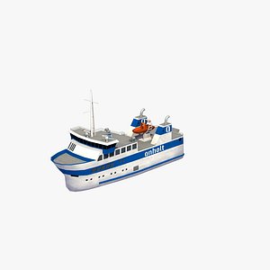 anholt fishing boat 3D model