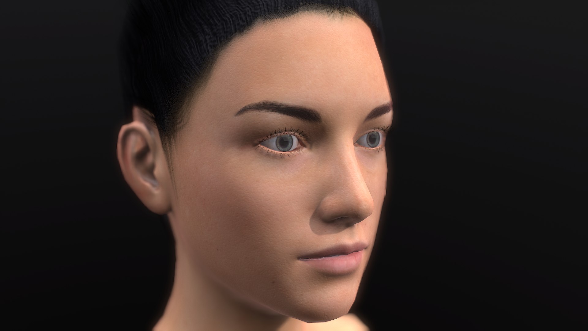 Woman Girl Head Sci-fi 3D Model - TurboSquid 1290931