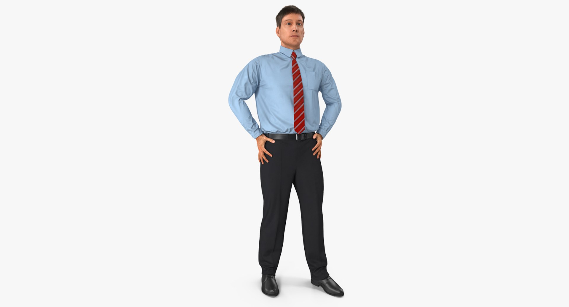 Office Worker Rigged 3D model preview