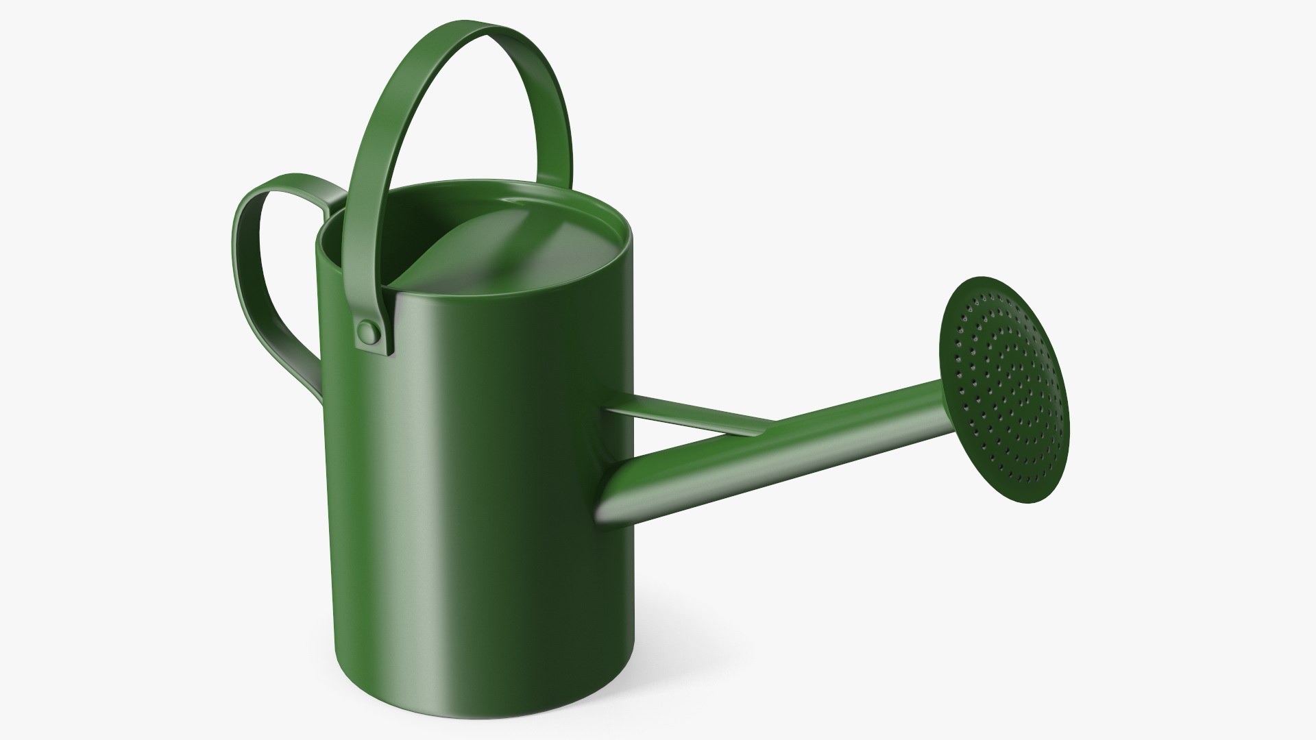 Garden Watering Can Green 3D model preview