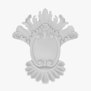 Cartouche Ornament 015 3D