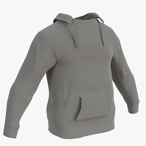 hooded sweater sweatshirt 3D model