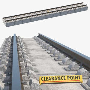 Clearance Point Marker On Railway Tracks