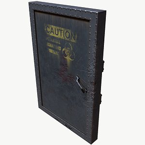 Bunker Door PBR Low Poly