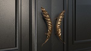 Leaf Series Heavy Door  Handle 3D model