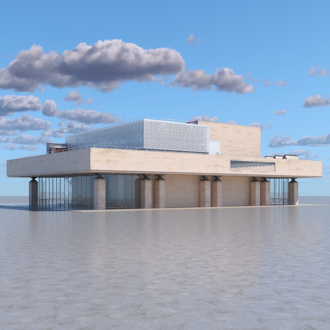 Vivian Beaumont Theater 3D model preview