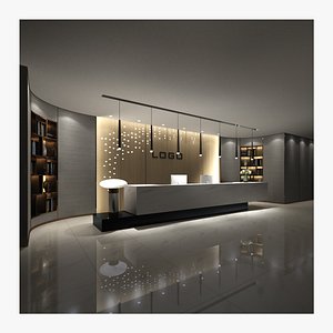 3D reception desk