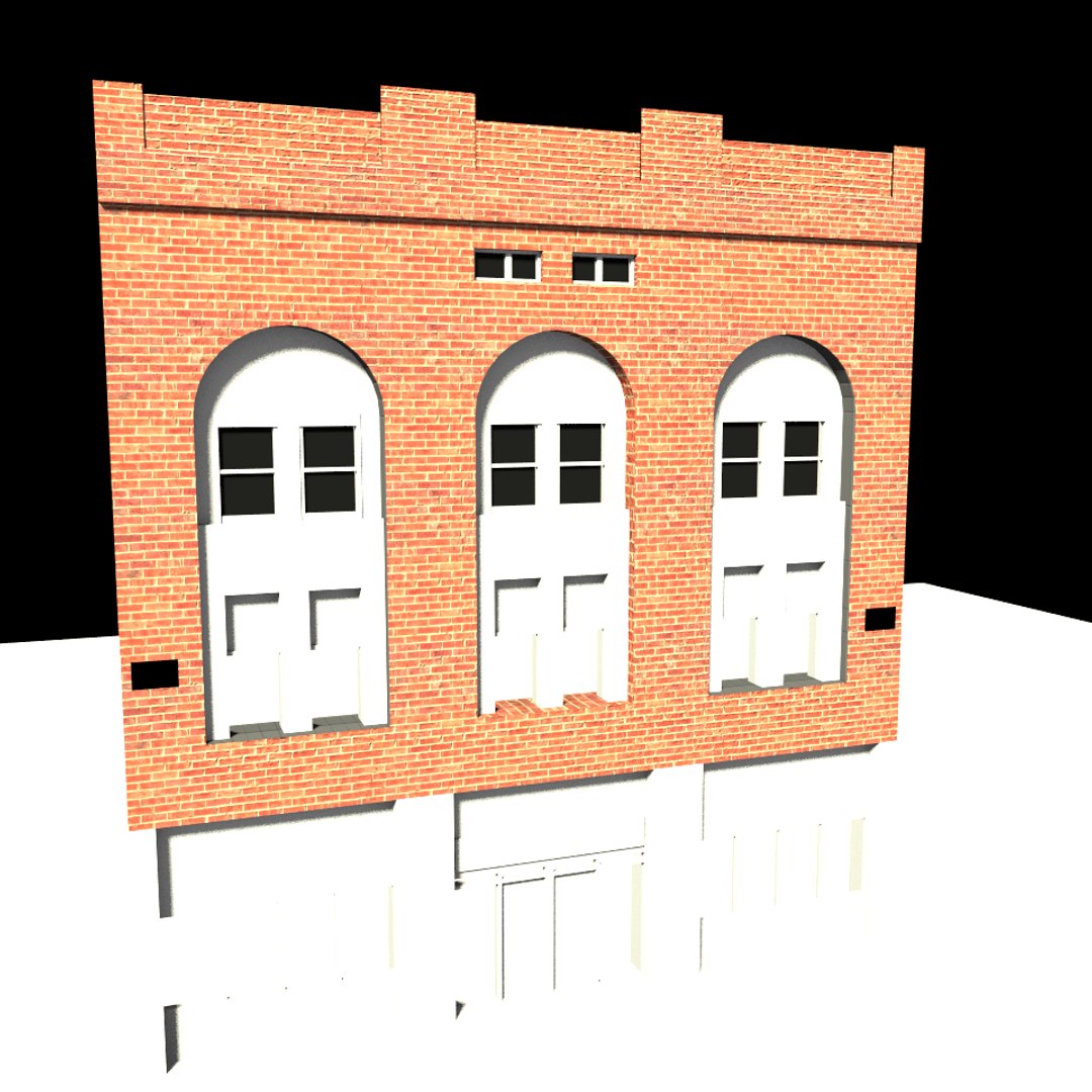 Free 3ds Mode Building Modeled Texturing