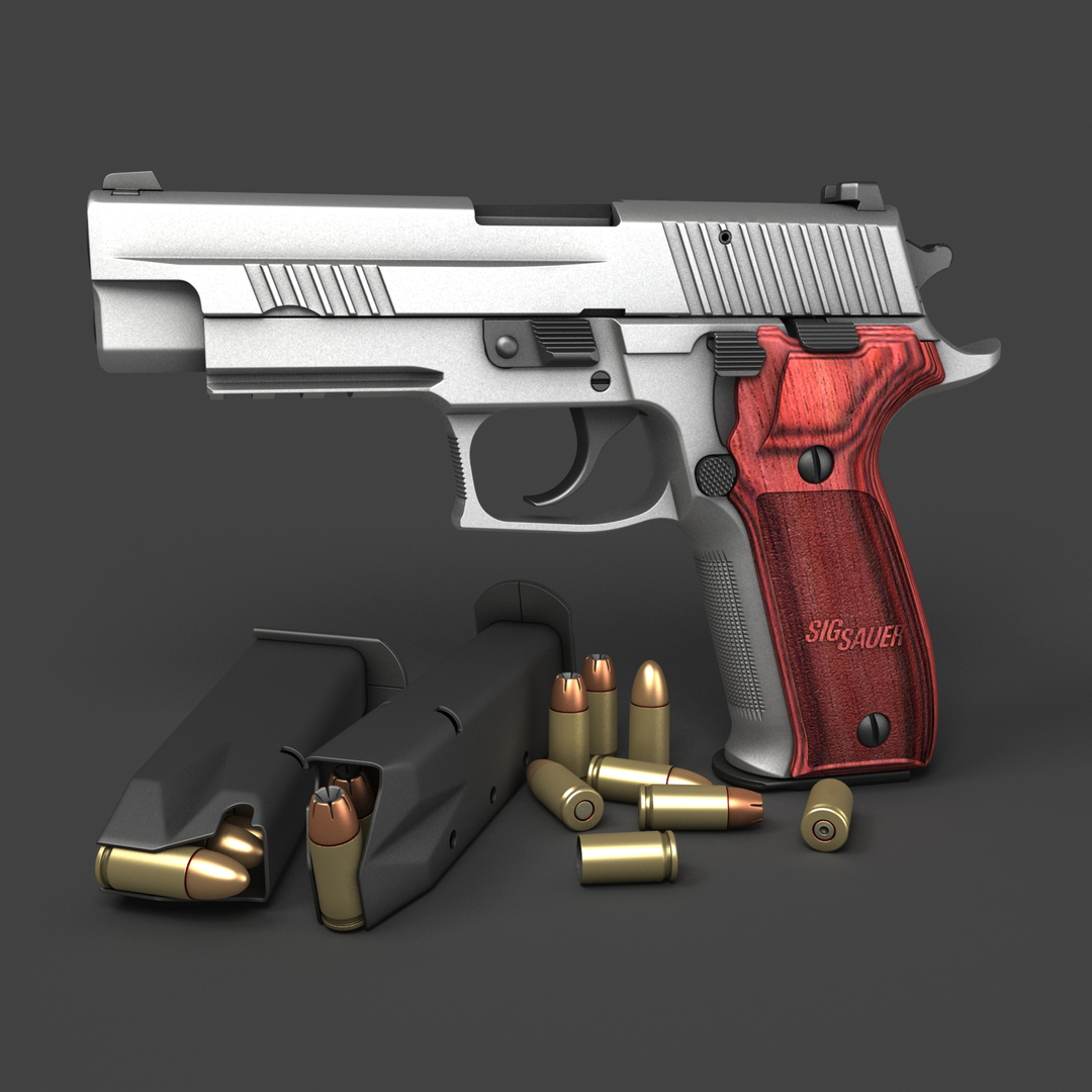 Sig Sauer P226 Pistols 3d Model