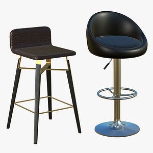 Stool Chair V261 3D model