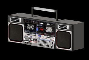Retro Boom Box Ghetto Blaster