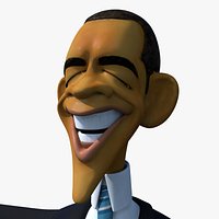 Barack Obama Caricature Model