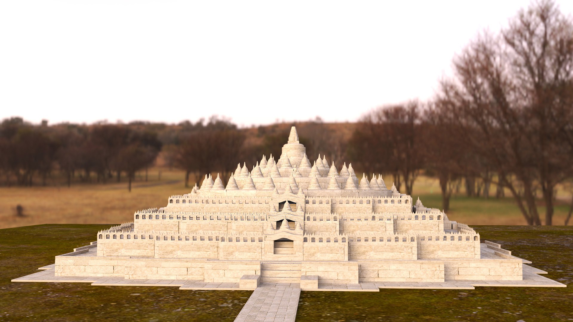 Borobudur Temple 3D Model - TurboSquid 1985113