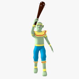 Thai Ogre Rigged model for game character