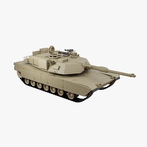 3D M1A1 Abrams 2 model
