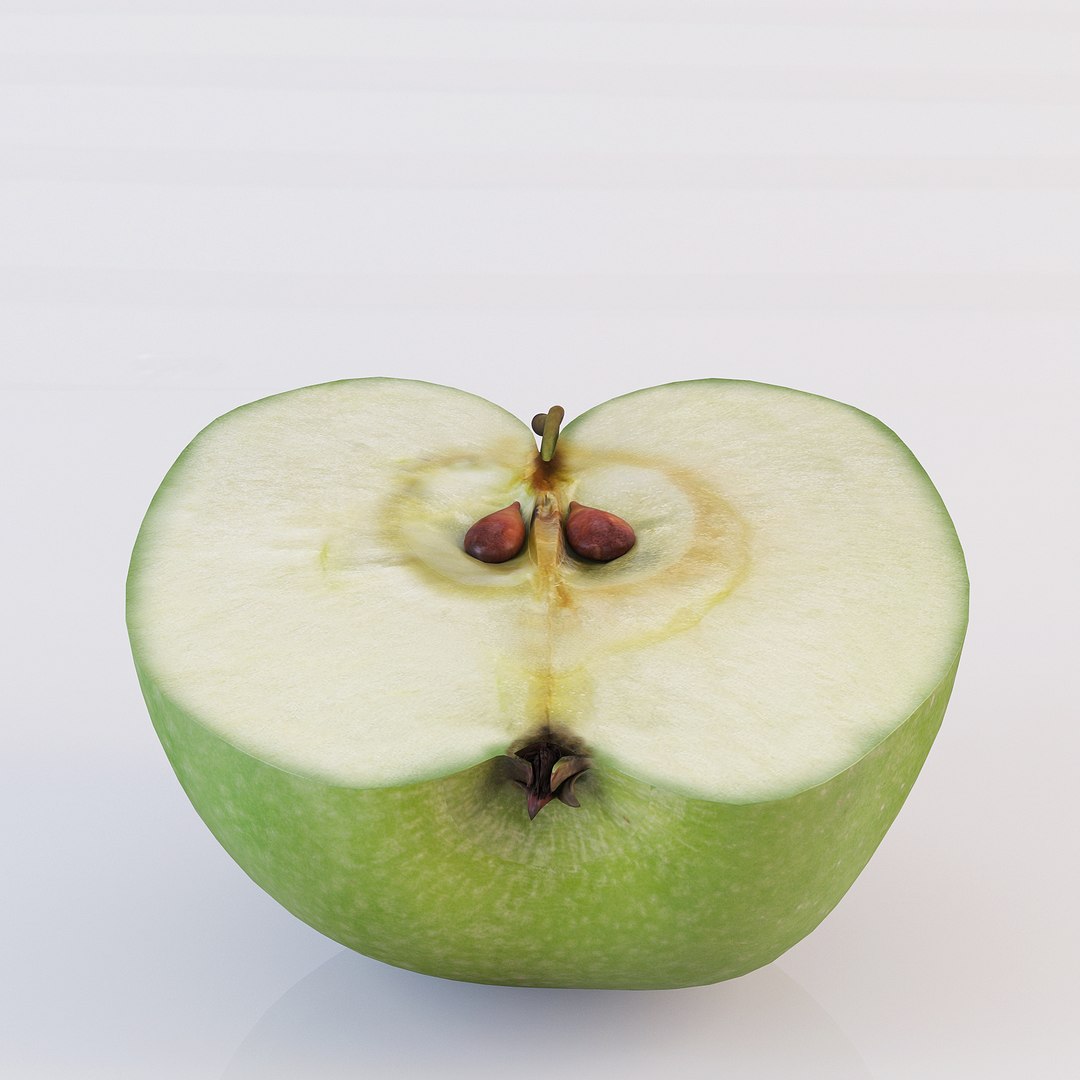 3d Model Sliced Apples