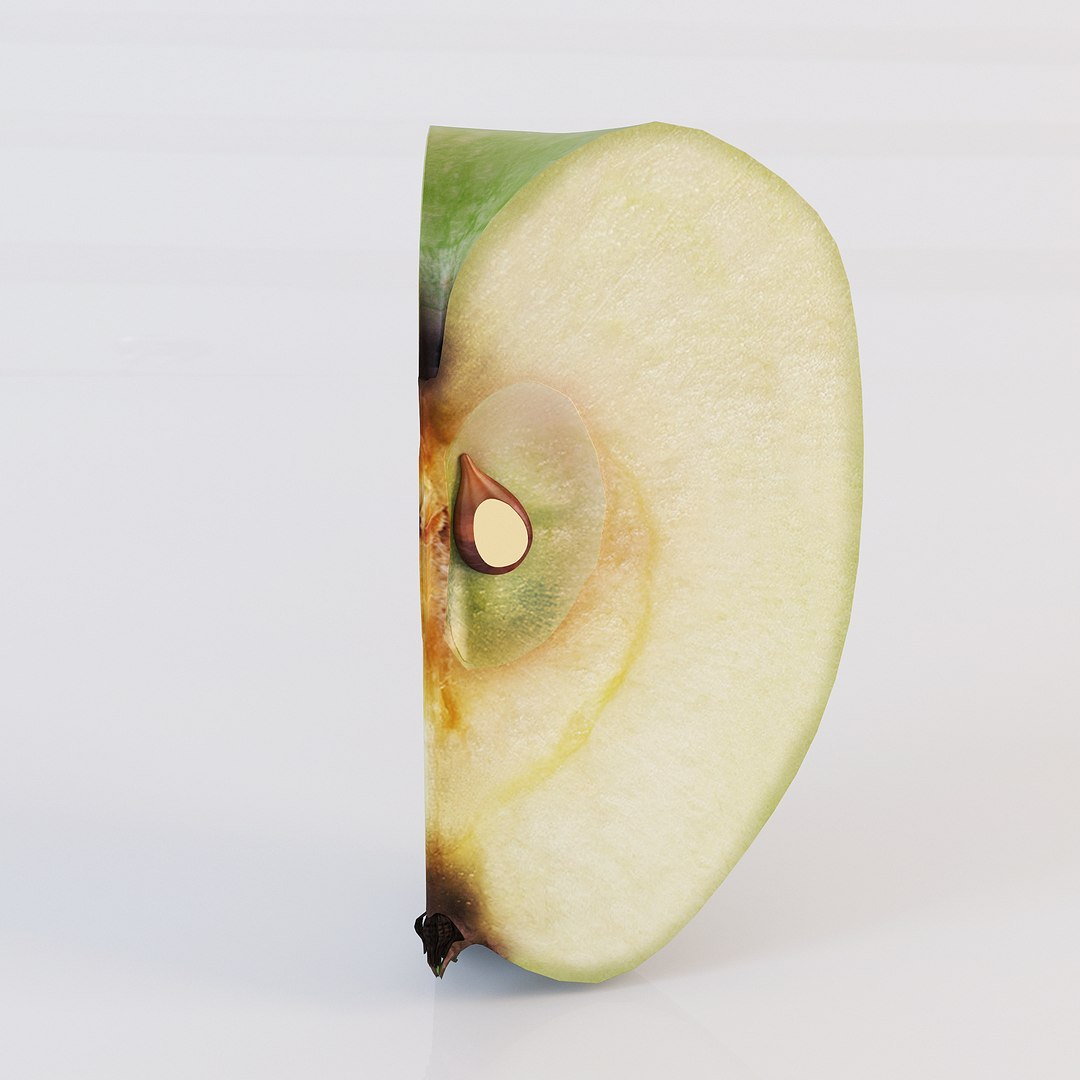 3d Model Sliced Apples