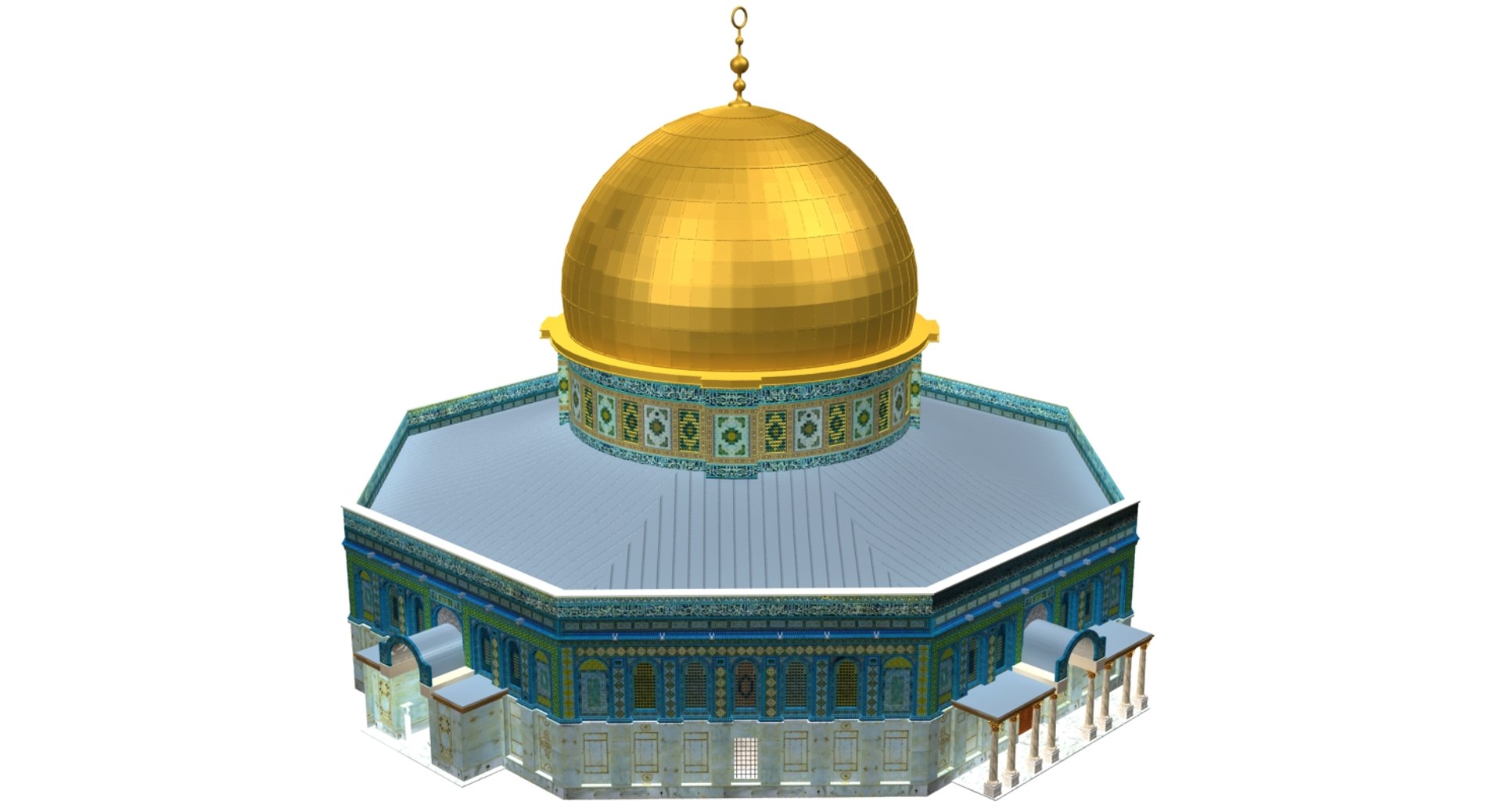 Al Aqsa Mosque 3d model