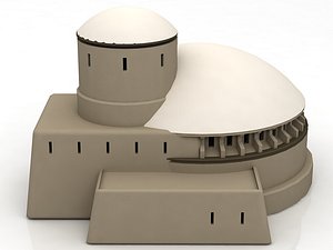 mos eisley architecture sci-fi building 3D model