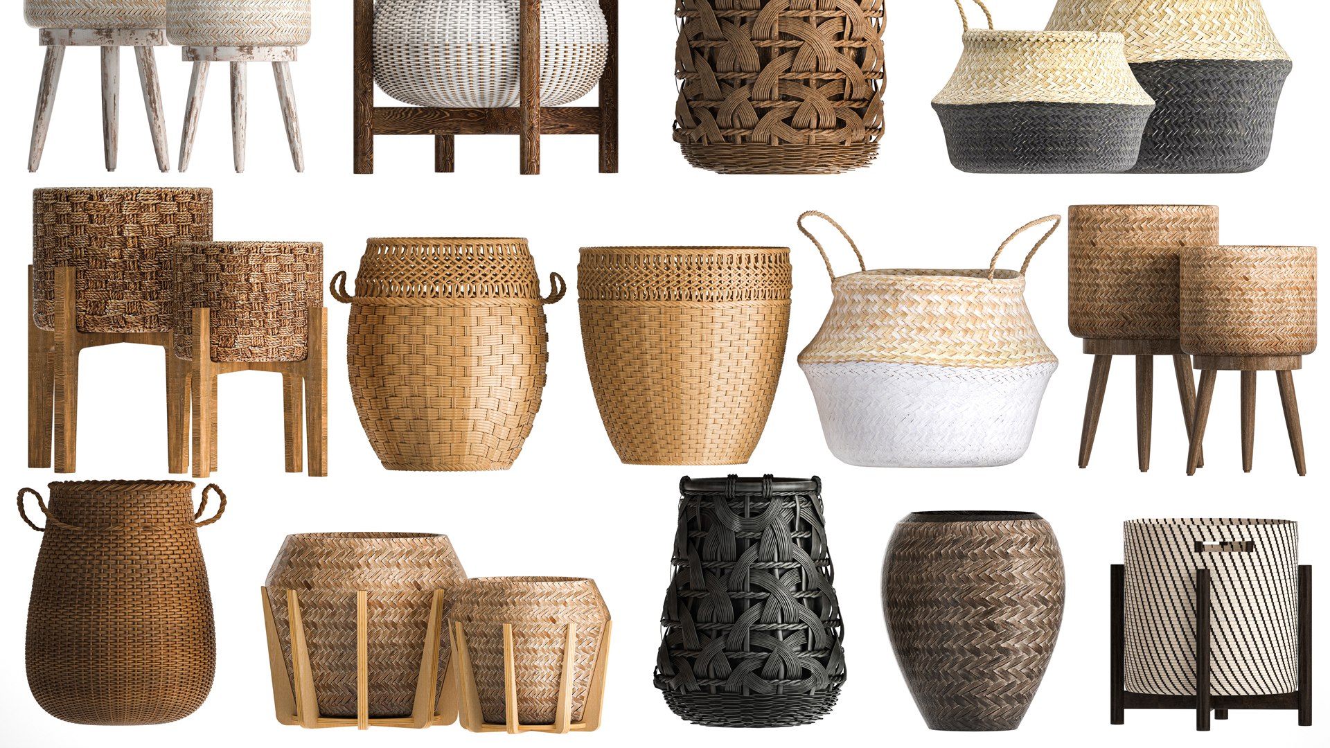 3D Basket Collection  wicker rattan  white Baskets https://p.turbosquid.com/ts-thumb/hF/HIPqib/an/1basketset2009202205/jpg/1663681519/1920x1080/fit_q87/fcdb33245df3ad0a1dcf9a420c5a1d95954ca5aa/1basketset2009202205.jpg