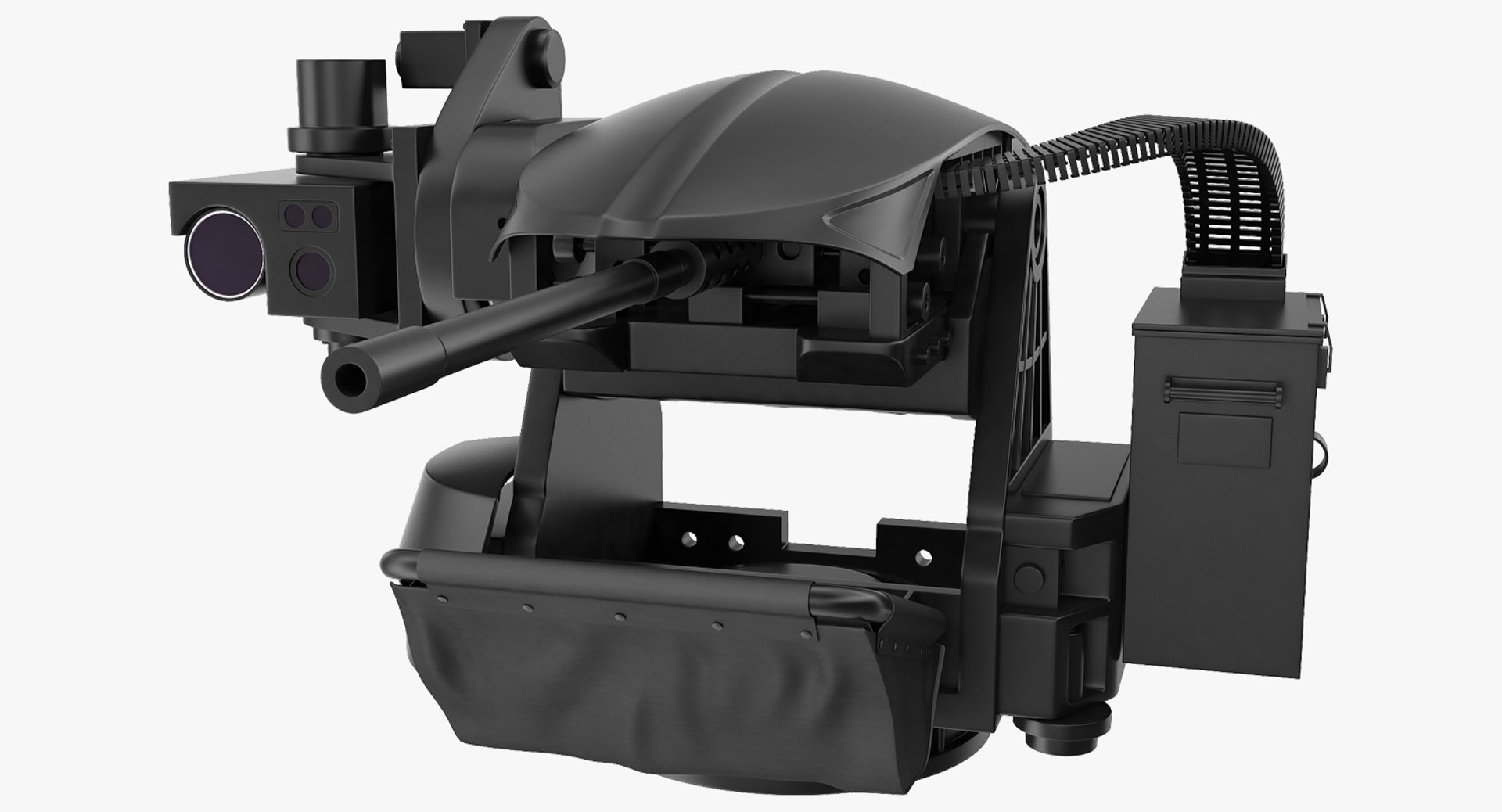 Remotely Controlled 50Cal Machine Gun 3D Model 3D model preview