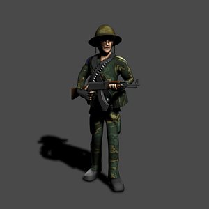 3d model soldier character