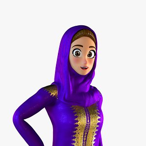 3D woman arab model