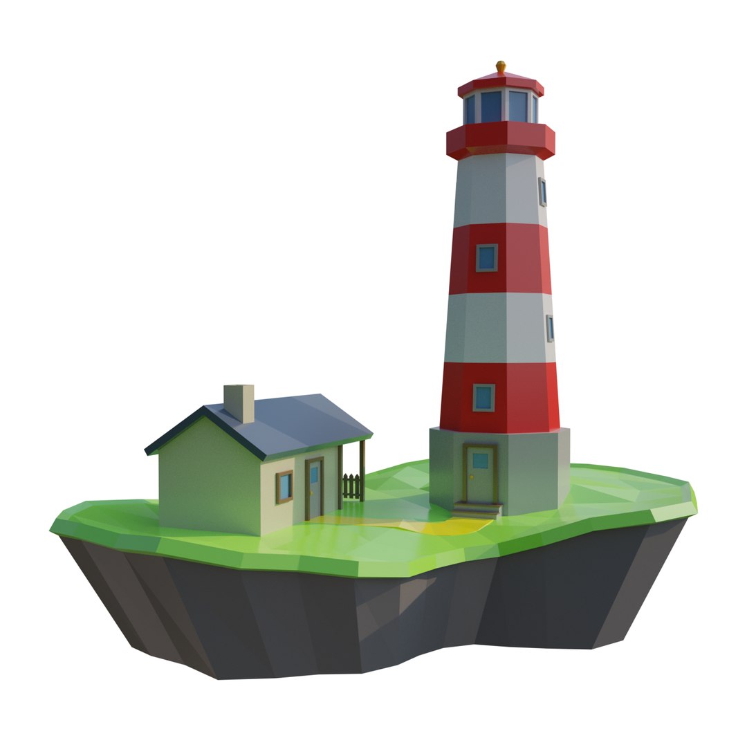 3D Lighthouse Simple - TurboSquid 1618694