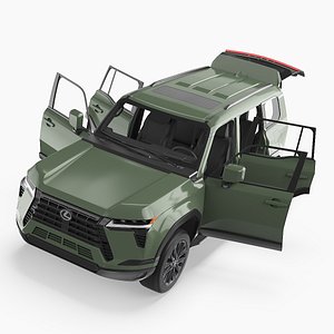Lexus GX 550 SUV Nori Green Pearl Rigged