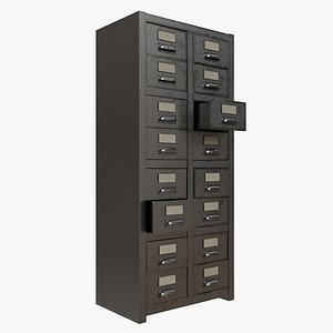 Document cabinet 3D model