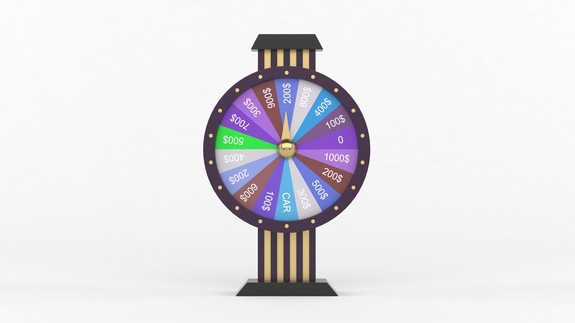3D Wheel of Fortune https://p.turbosquid.com/ts-thumb/hF/U2pBS8/kq/00001/png/1748429692/1920x1080/fit_q87/86083fefc3c598c7bd584b42a221397aca2615c5/00001.jpg