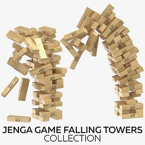 Jenga Game Falling Towers Collection