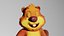 Rigged and Animated Cartoon Beaver 3D model