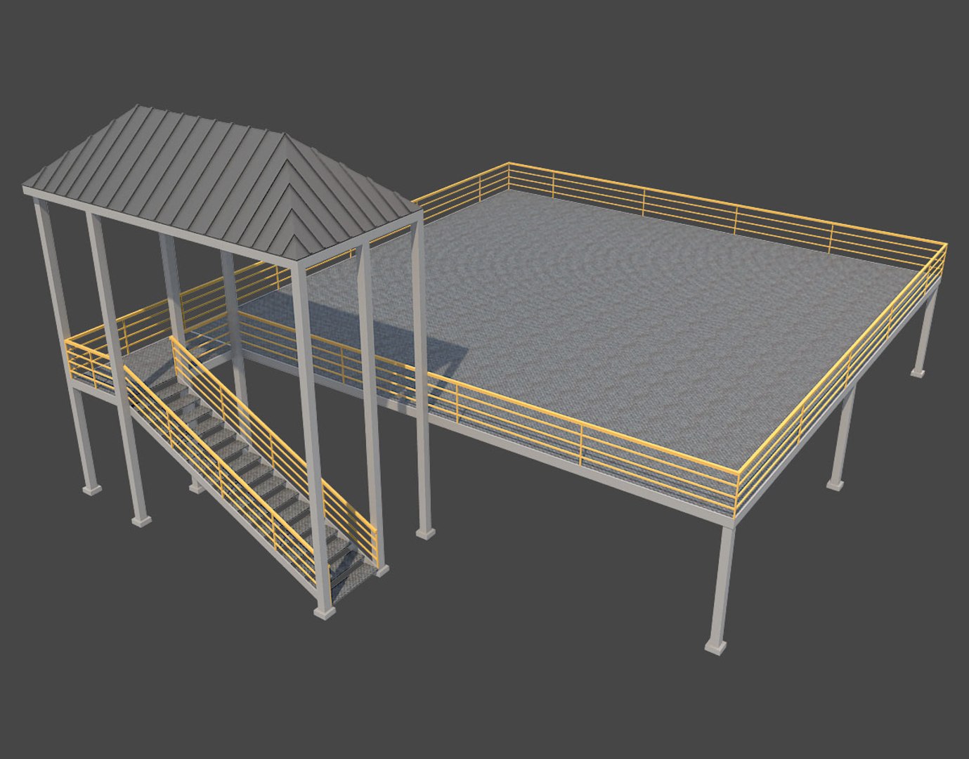 3D Industrial Platform - TurboSquid 1218473