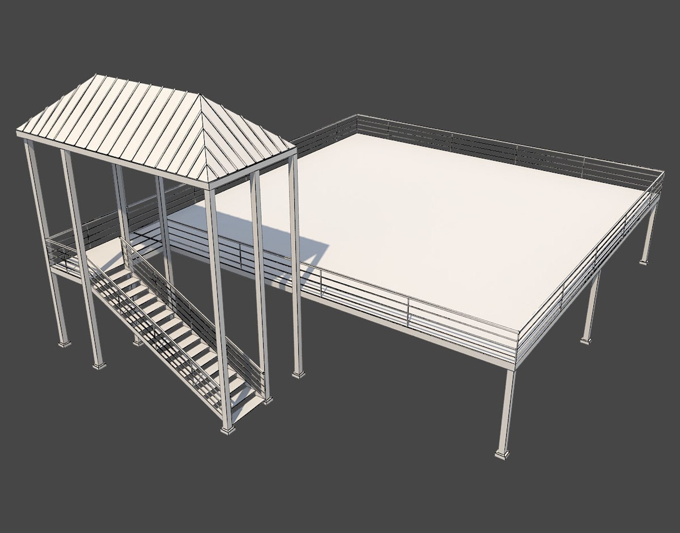 3D Industrial Platform - TurboSquid 1218473