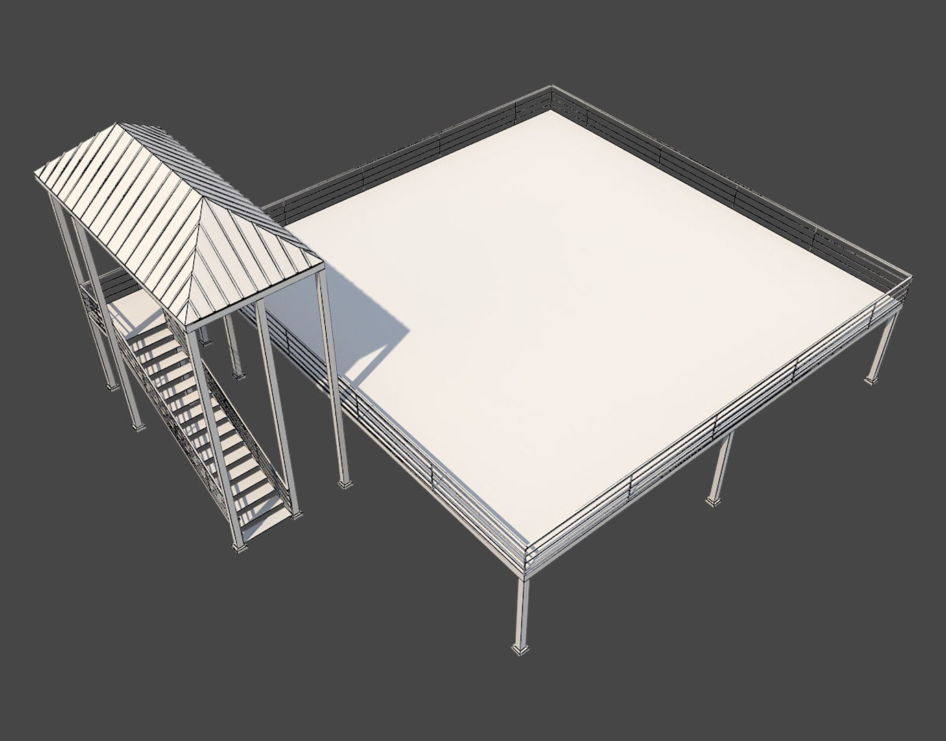 3D Industrial Platform - TurboSquid 1218473