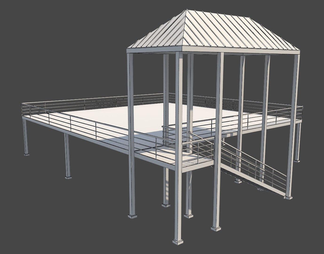 3D Industrial Platform - TurboSquid 1218473