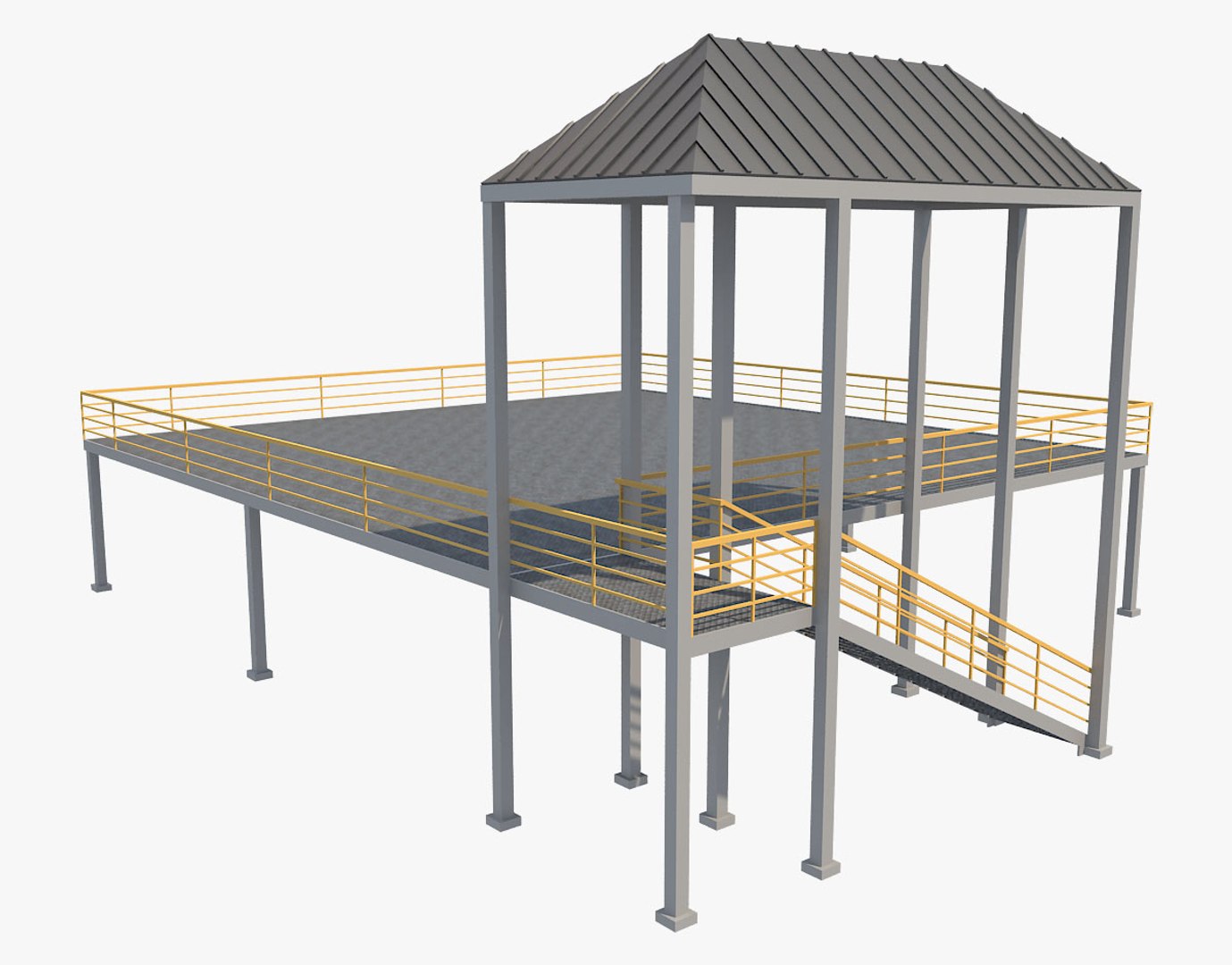 3D Industrial Platform - TurboSquid 1218473