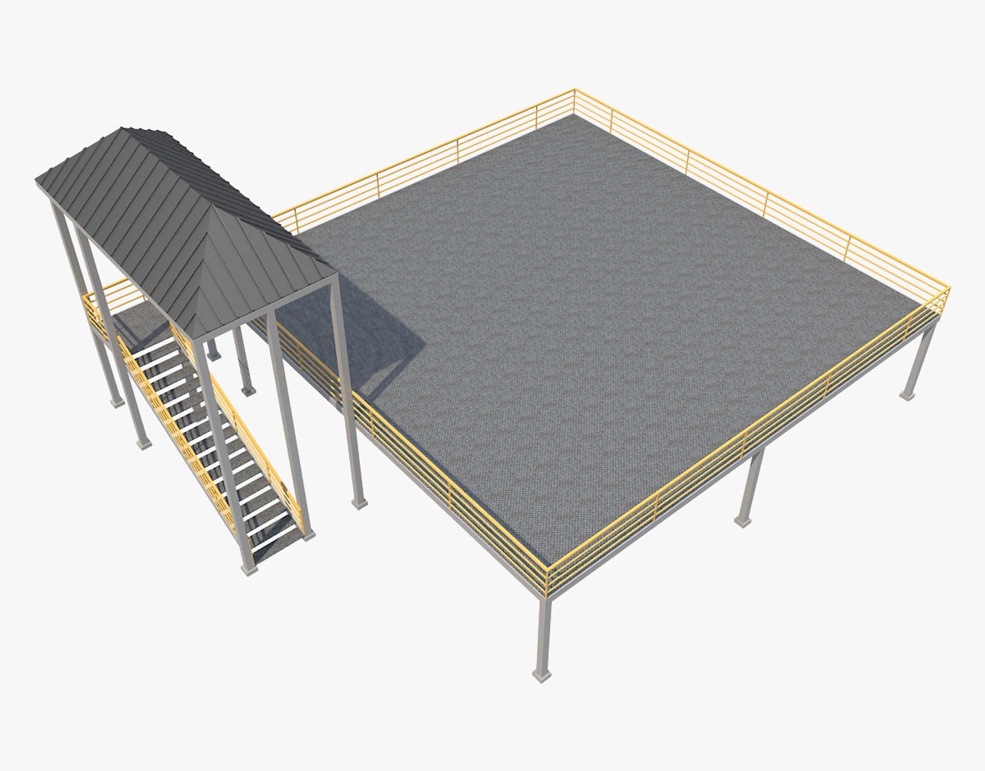 3D Industrial Platform - TurboSquid 1218473
