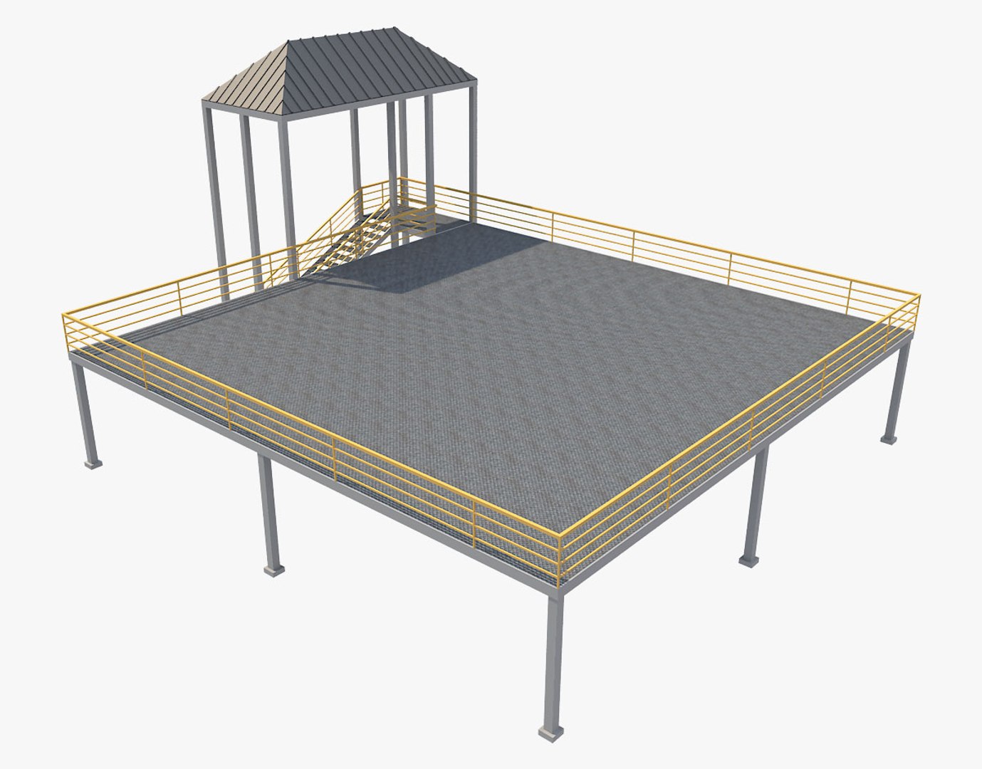 3D Industrial Platform - TurboSquid 1218473