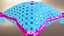 Zestaw poduszek królewskich Low-poly