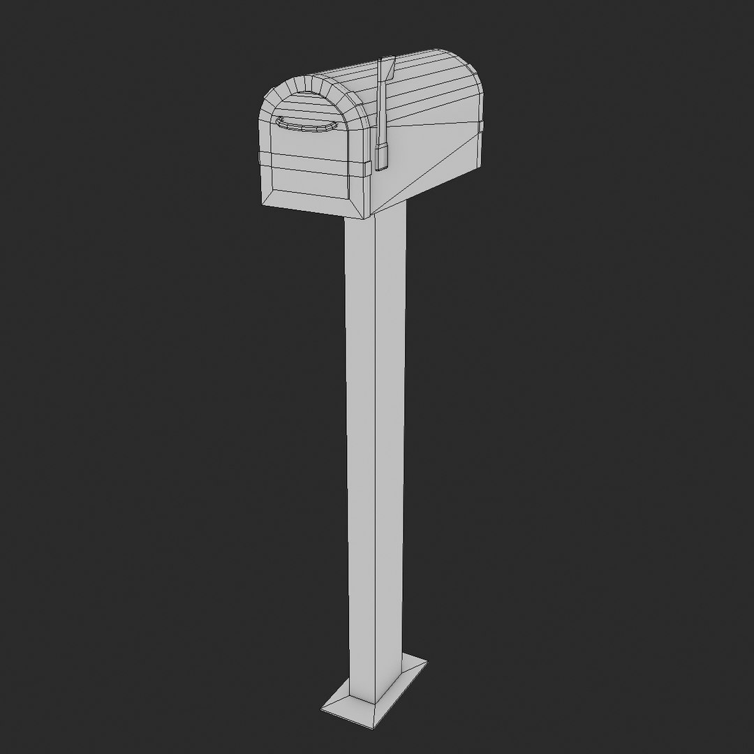 Mailbox Post Box 3d 3ds