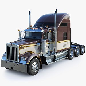 3D Kenworth W900 Sleeper