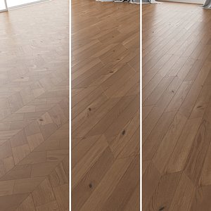 parquet oak nut brushed 3D model