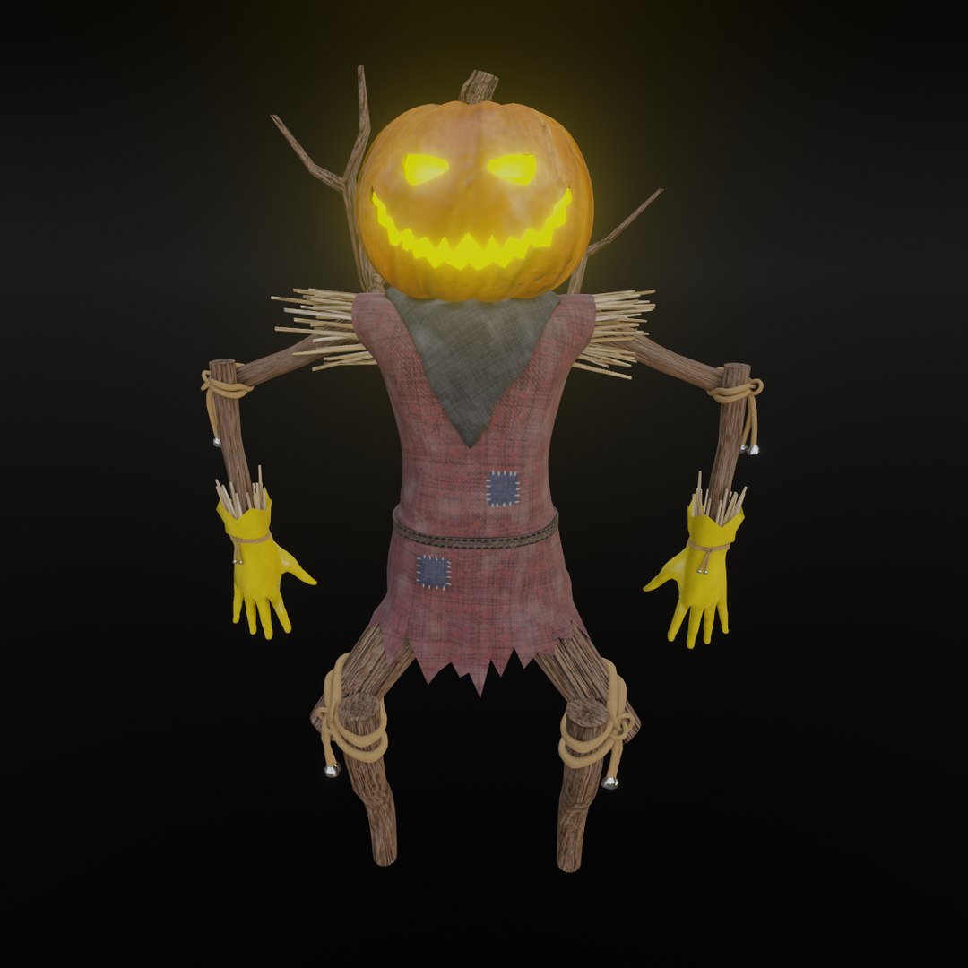 3D Model Scarecrow Rigged - TurboSquid 2020081