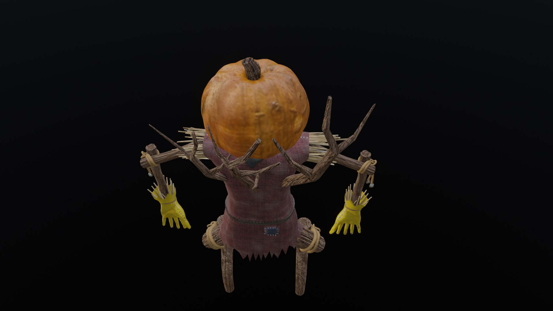 3D Model Scarecrow Rigged - TurboSquid 2020081