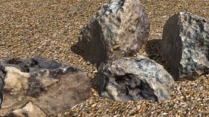3D scanned rock