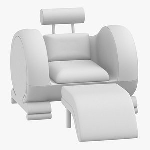 modern armchair 3d 3ds