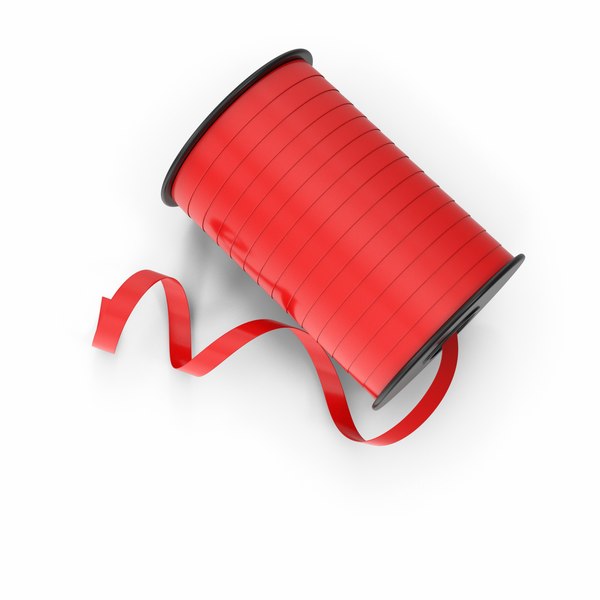 3D Red Curling Ribbon - TurboSquid 2072871